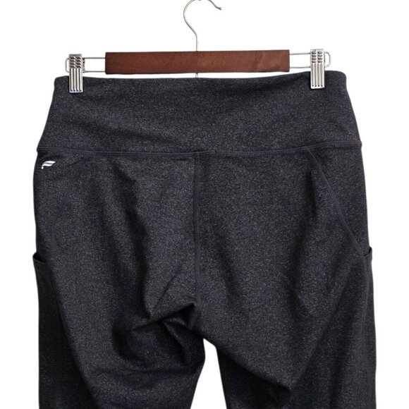 Fabletics High Waisted Side Pockets 7/8 Leggings In Charcoal Sz L - Picture 3 of 8